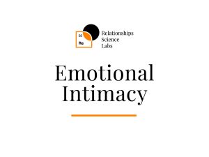 Emotional-intimacy