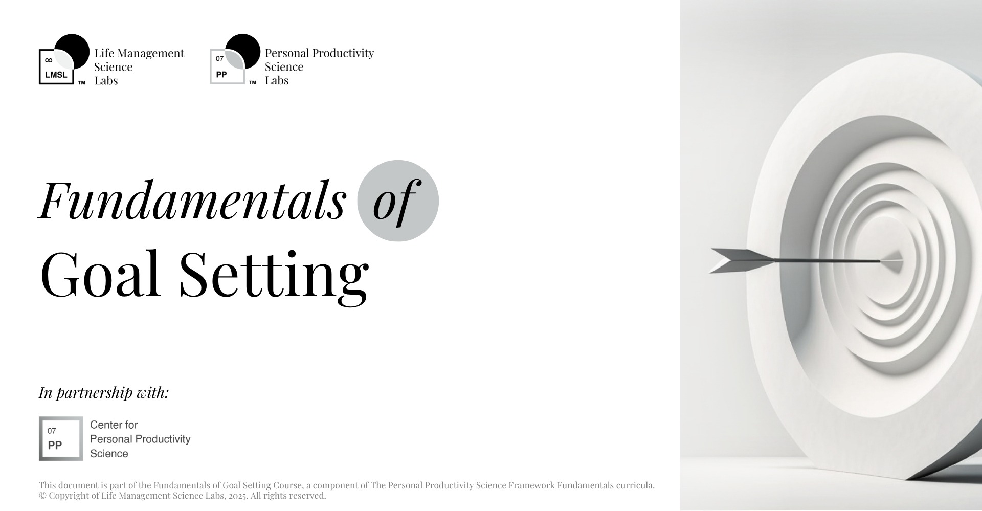 Fundamentals of Goal-Setting
