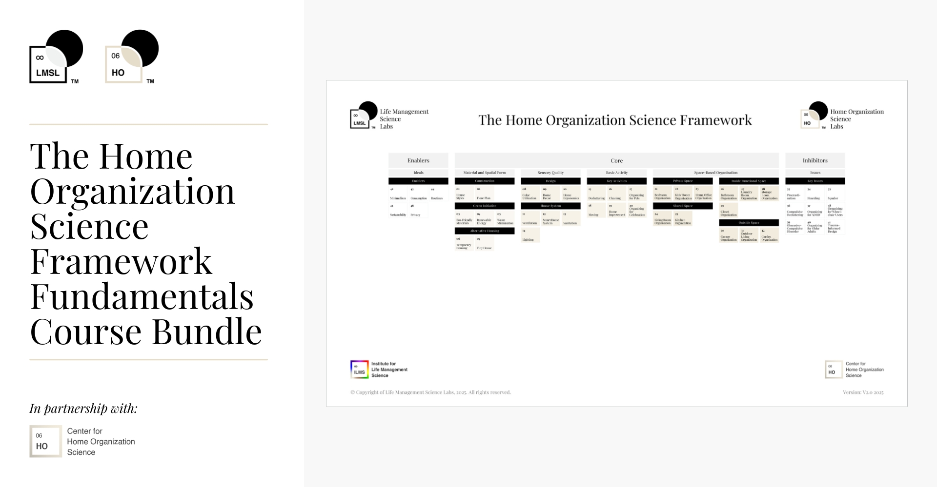 The Home Organization Science Framework Fundamentals Course Bundle