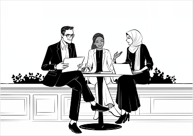 Diverse backgrounds.